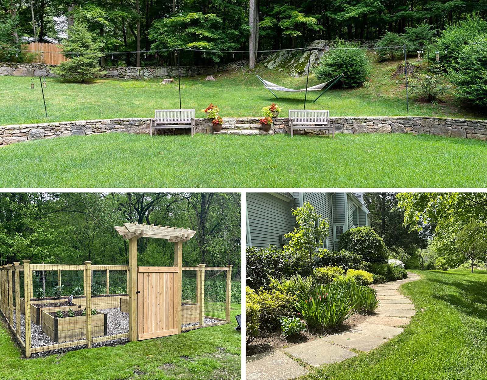 Landscaping collage - work done by Luppino Lanscaping
